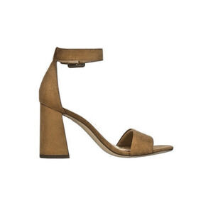 Sam Edelman Womens 11 Suede Brown Platform Block Heel Sandal Party